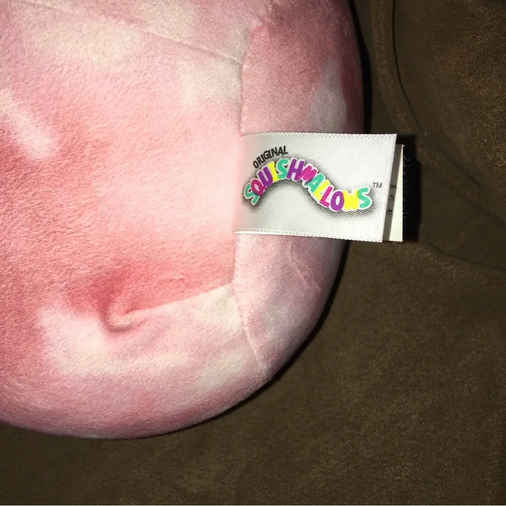 Squishmallows Fanina the Frog Pink and White Plush 8” tall NWT - Picture 5 of 5